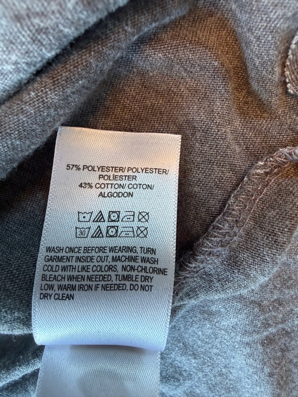 Lucky Brand Women's Grey Short Sleeve Burn Out V-Neck Tee XS - Picture 7 of 7